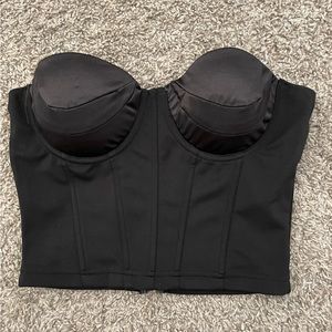 Black Corset Top Size Small
